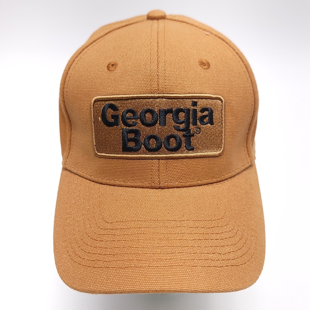 Georgia Boot Hat Tan Duck‎ Strap Back Adjustable Baseball Cap